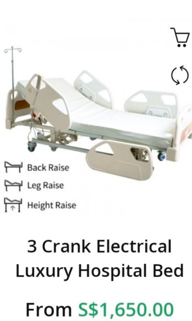 Hospital bed with Air mattress to prevent bedsores, Health & Nutrition