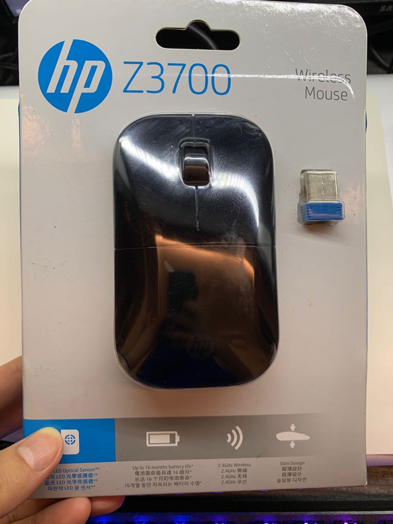 HP Z3700 Black Wireless Mouse, Computers & Tech, Parts & Accessories ...