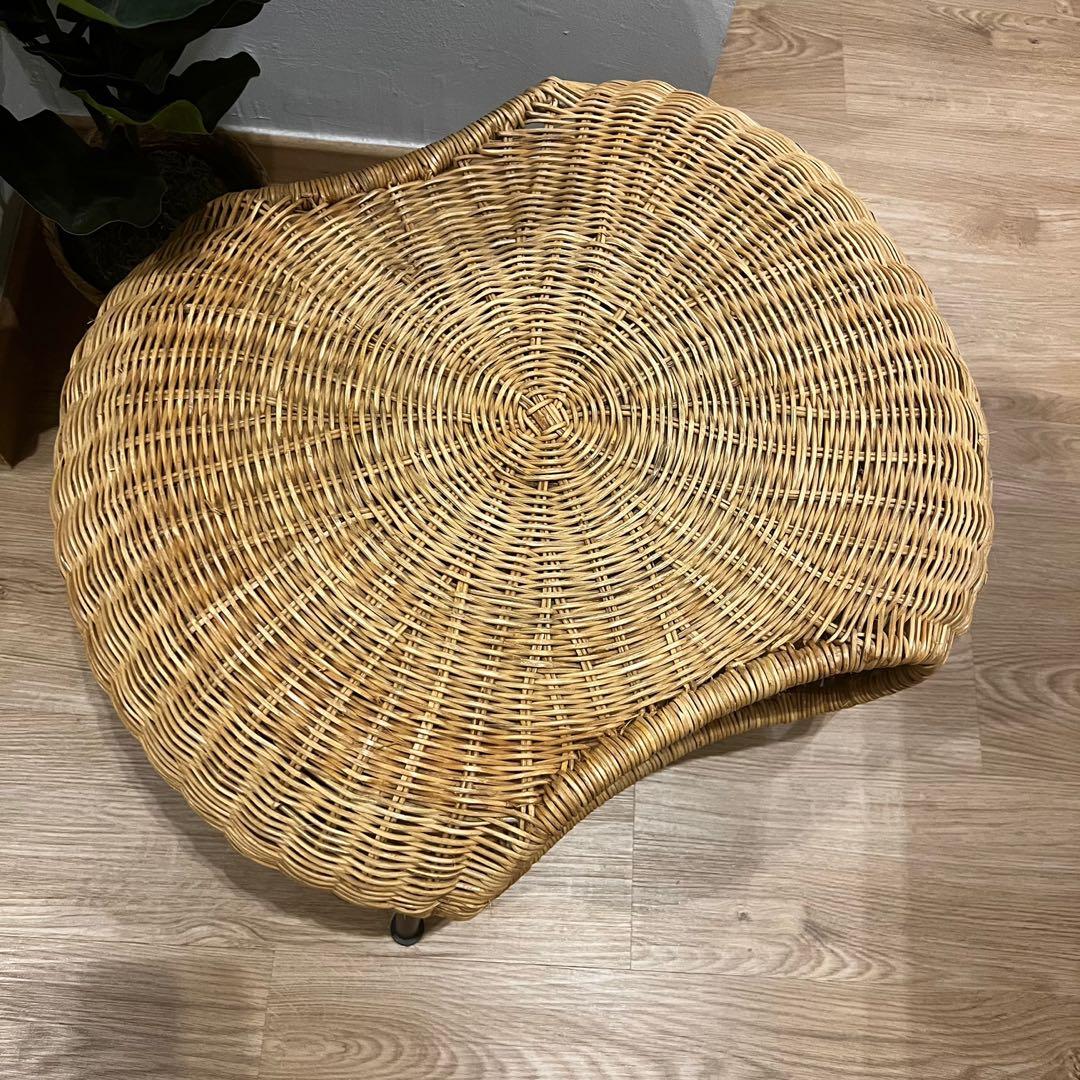 IKEA Gamlehult Rattan Footstool with Storage, Furniture & Home Living