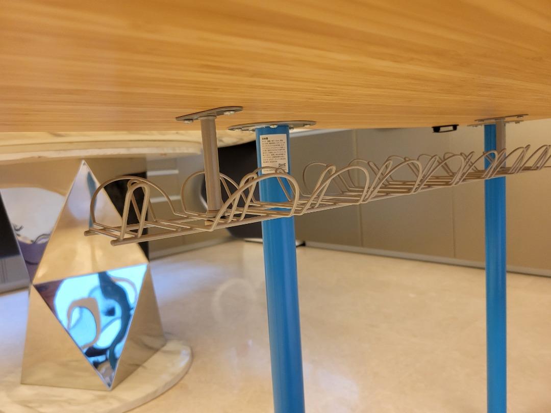 IKEA Table ANFALLARE Table top + ADIL Legs + Cable Tray, Furniture
