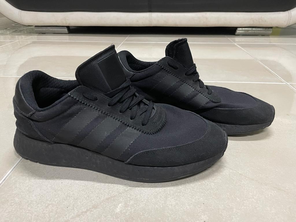 INIKI BOOST ALL BLACK Men s Fashion Footwear Sneakers on Carousell