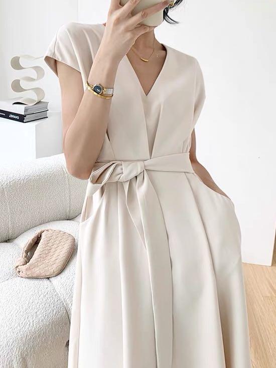 Smart hotsell cream dress