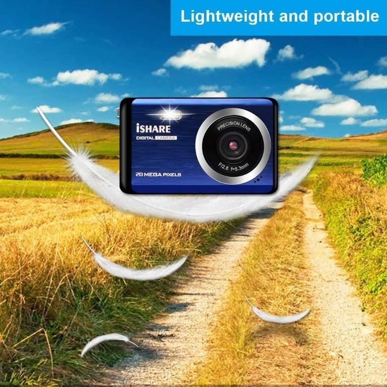 iShare Mini Digital Camera for Photography with 2.8 Inch LCD 8X Digital
