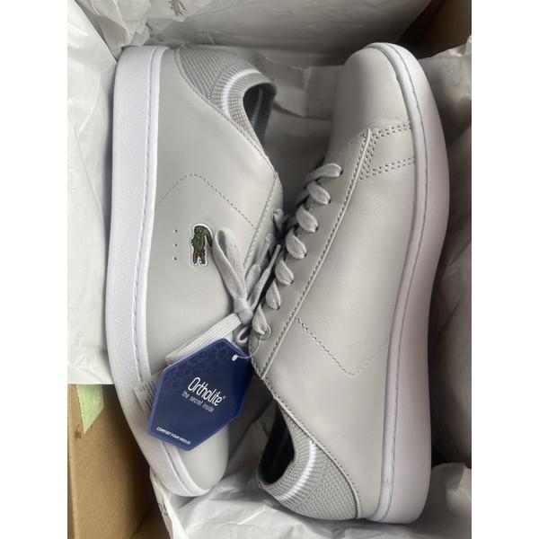 LACOSTE CARNABY EVO DUO WOMENS SNEAKERS IN GRAY ORIGINAL SIZE US 8.5 Men s Fashion Footwear Casual Shoes on Carousell