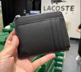 Lacoste zip card holder wallet black