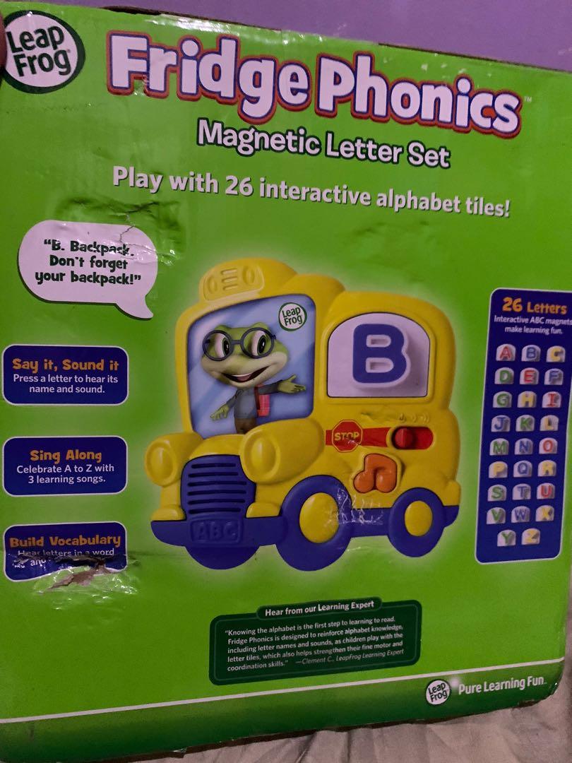 Leapfrog fridge Phonics Letters, Hobbies & Toys, Toys & Games on Carousell