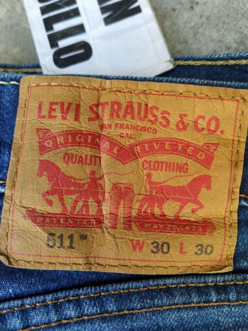 Levi's 511 Slim Fit (Blank Red Tab)., Men's Fashion, Bottoms, Jeans on  Carousell