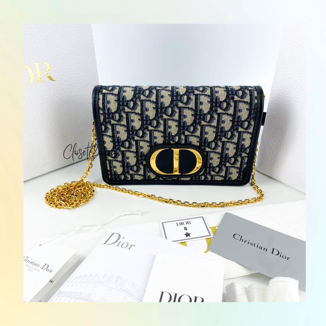 Túi Dior 2-in-1 30 Montaigne Pouch Blue Dior Oblique Jacquard - 97Luxury