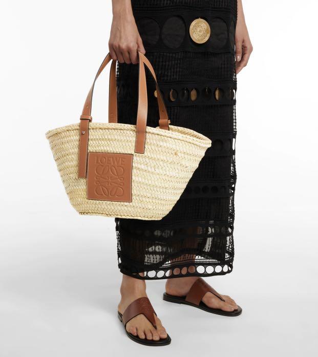 Loewe Leather Trimmed Basket Bag - Neutrals Totes, Handbags - LOW51267