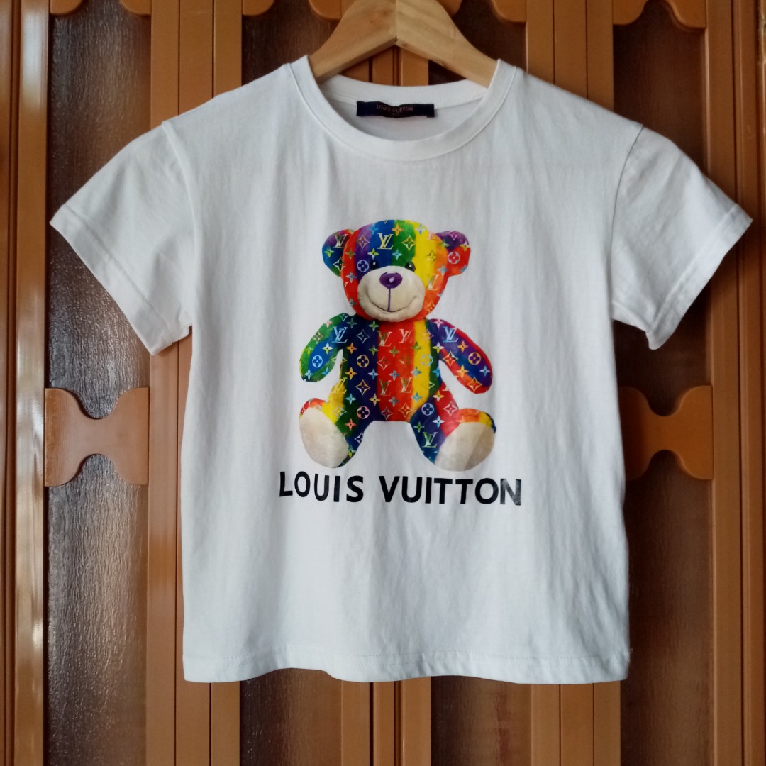LOUIS VUITTON BEAR PRINT TEE, Babies & Kids, Babies & Kids Fashion on  Carousell