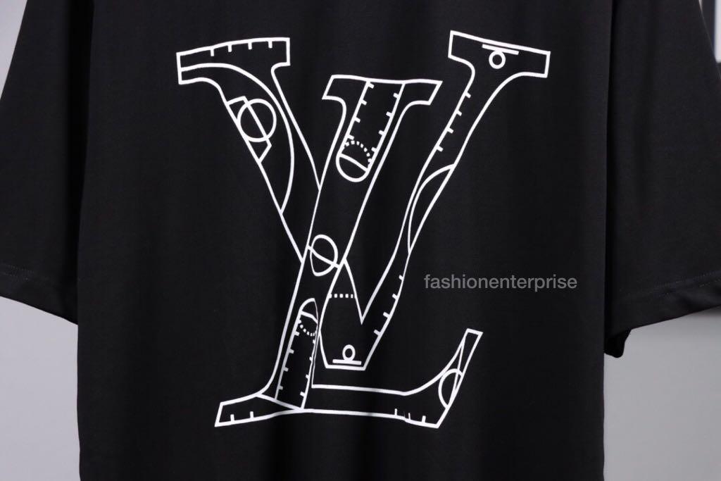 Louis Vuitton LVxNBA Monogram Buttoned Shirt, Black, S Inventory Check Required