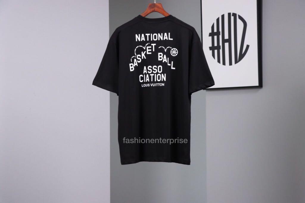 Louis Vuitton Lvxnba Front-And-Back Letters Print T-Shirt (1A8X8R
