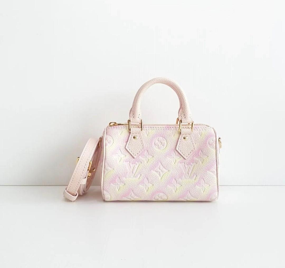 Louis Vuitton Rose Poudre Monogram Empreinte Leather Speedy