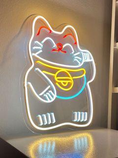 Manekineko Lucky Cat LED Signboard