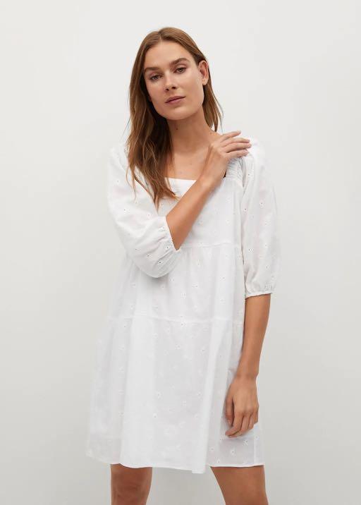 CLEARING WARDROBE Mango Dress Mellow White Women s Fashion