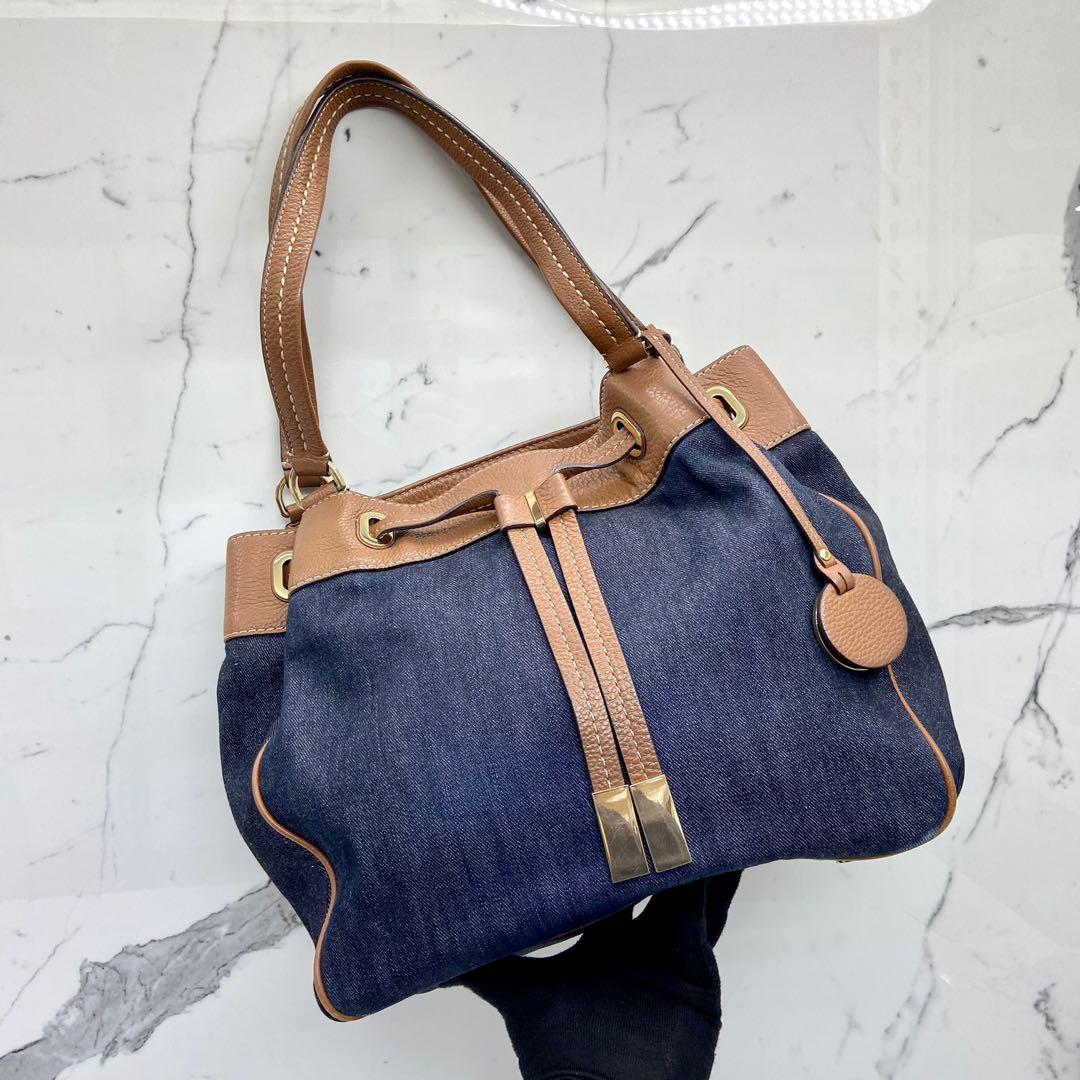Michael kors denim tote bag outlet