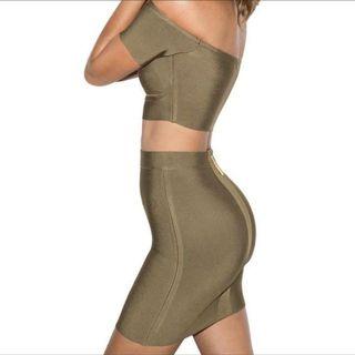 Mistress Rocks - Bandage Skirt Olive 🫒