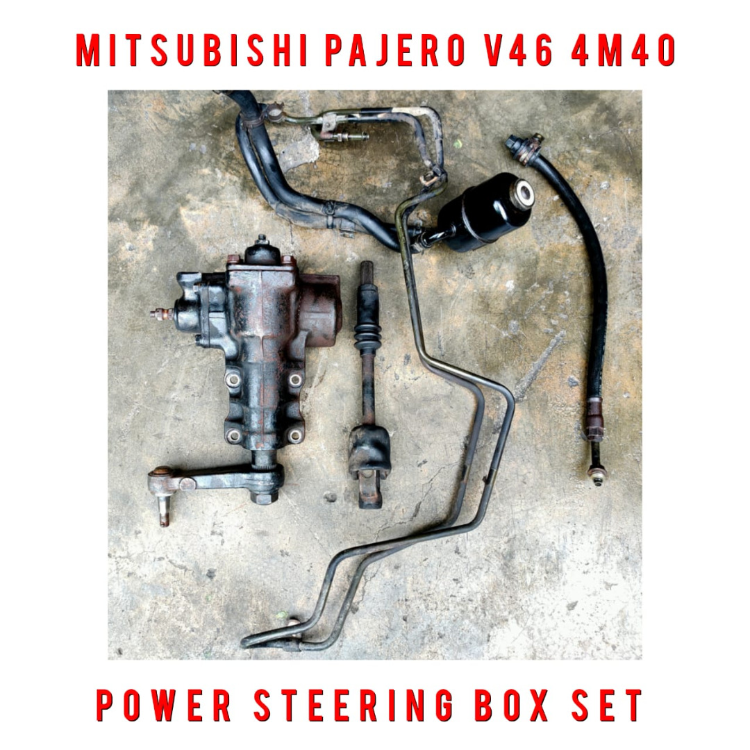 Mitsubishi Pajero V46 4M40 Power Steering Box Set With Steering Fluid