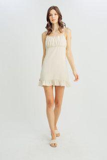 Mossimo Cream Linen Dress