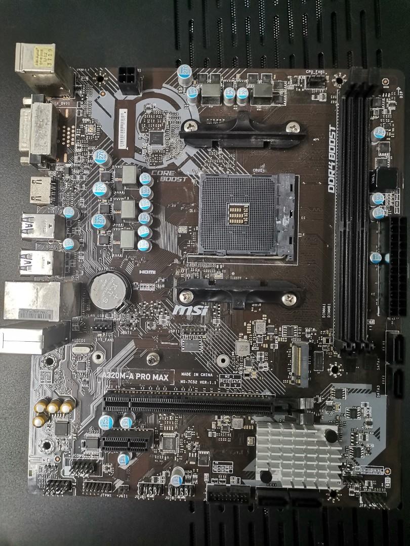 Msi a320m store pro max
