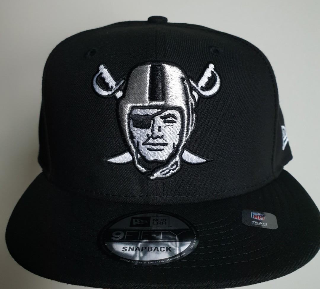 NEW ERA 9FIFTY RAIDERS BIG LOGO SNAPBACK CAP, Men's Fashion