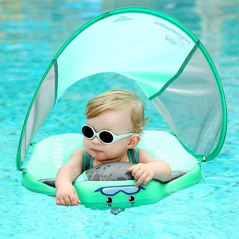 Noninflatable Premium Baby Float (with sunshade/canopy), Babies & Kids, Infant Playtime on