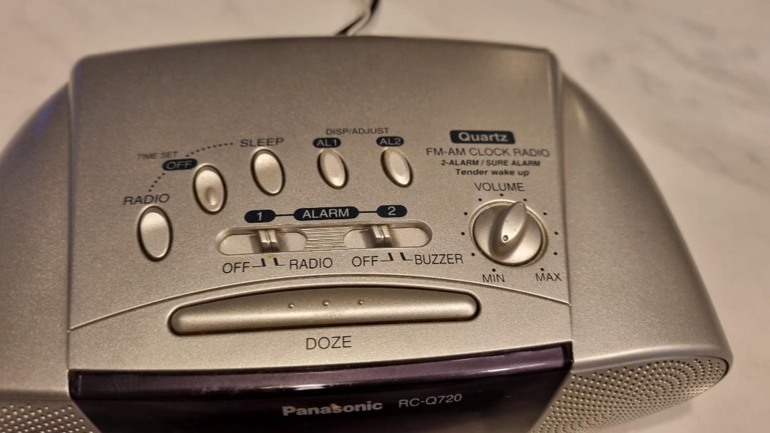 Panasonic bedside alarm clock radio RCQ720, Mobile Phones & Gadgets, Other Gadgets on Carousell