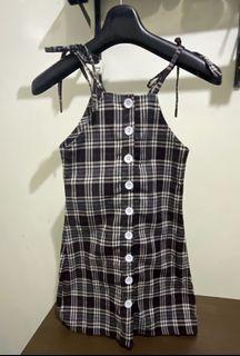 Plaid mini dress