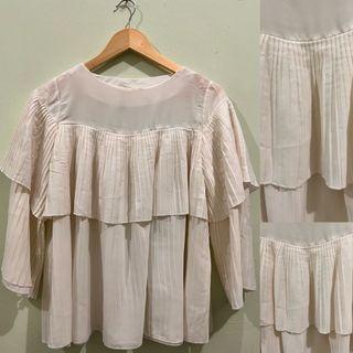 ✅ Pleated Top in Off-White