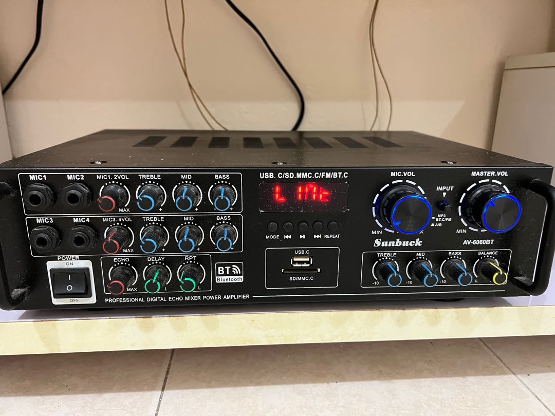 Professional Digital Echo Mixer Power Amplifier, Audio, Soundbars