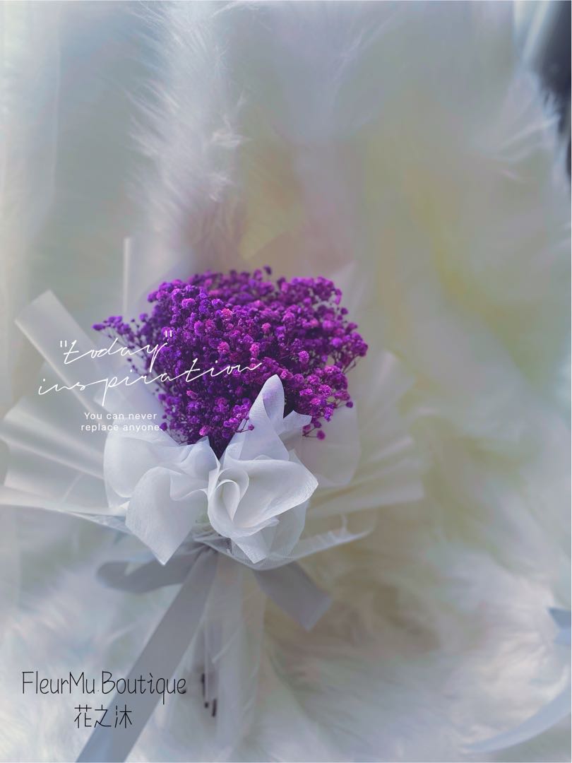 [PROMO] preserved baby breath bouquet/ fresh flower bouquet