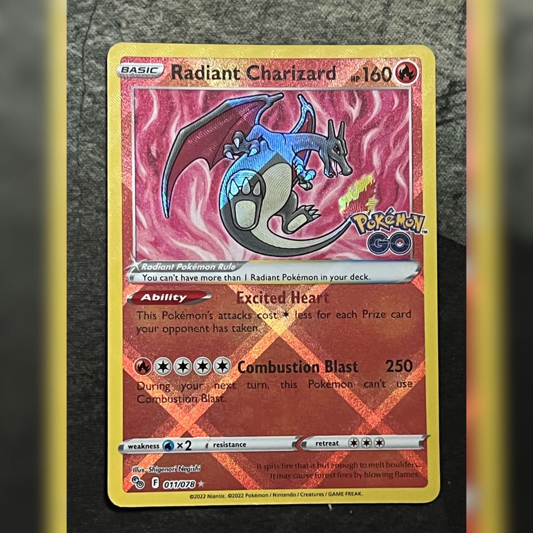 Radiant Charizard 11/78 #01 Pokémon GO TCG Swsh10.5