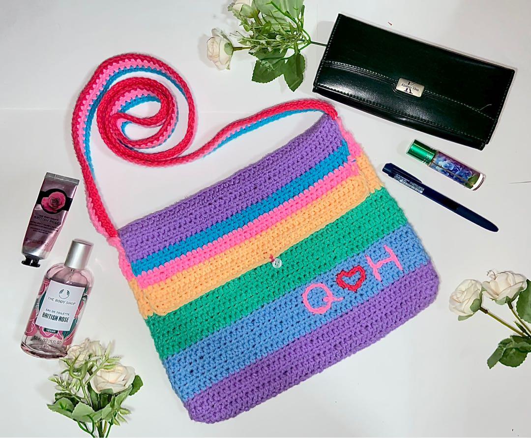 Rainbow Sling Bag Customise Women s Fashion Bags Wallets