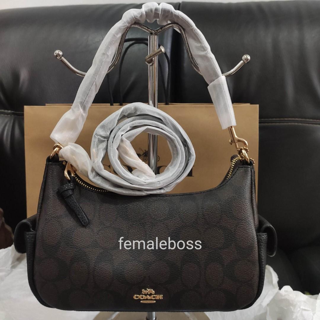 SALE! C7223 Coach Pennie Shoulder Bag 25 in Signature Canvas, Women's