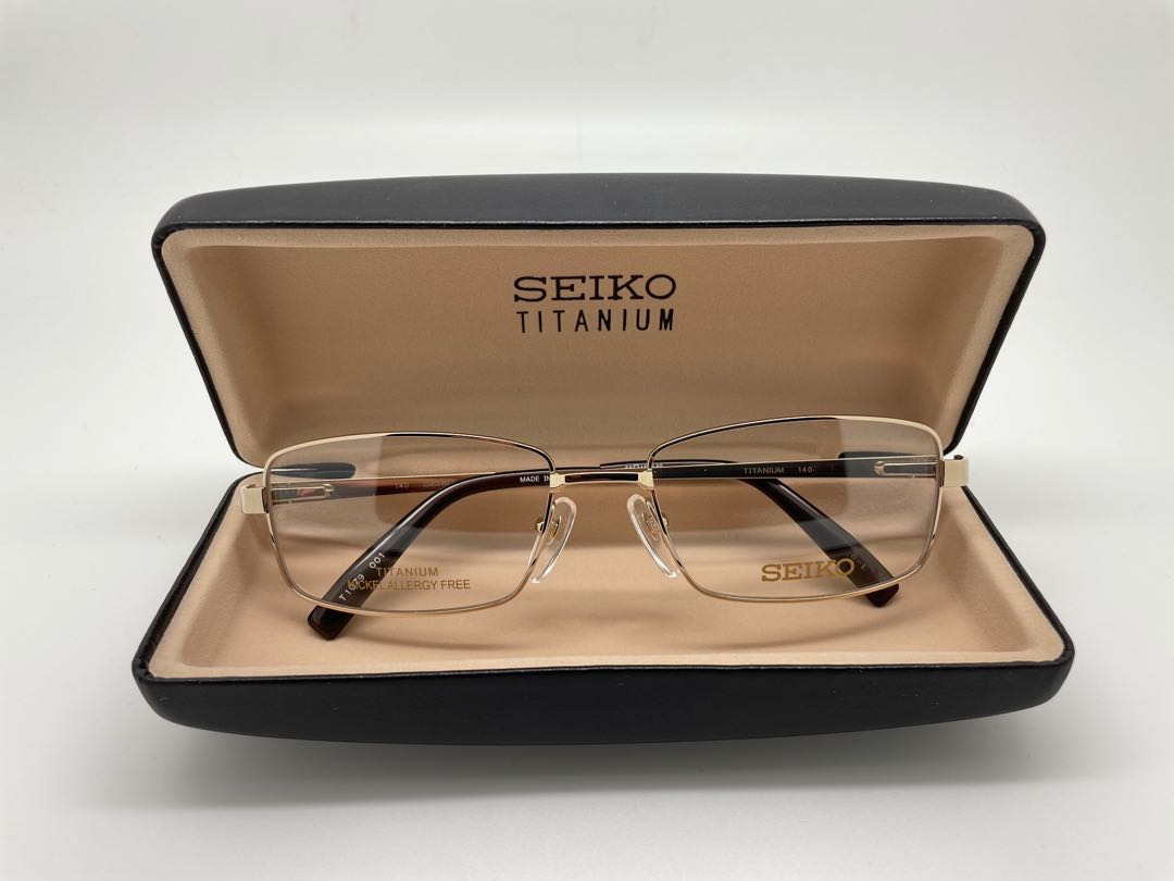 Seiko 精工鈦金屬眼鏡框, 男裝, 手錶及配件, 眼鏡- Carousell