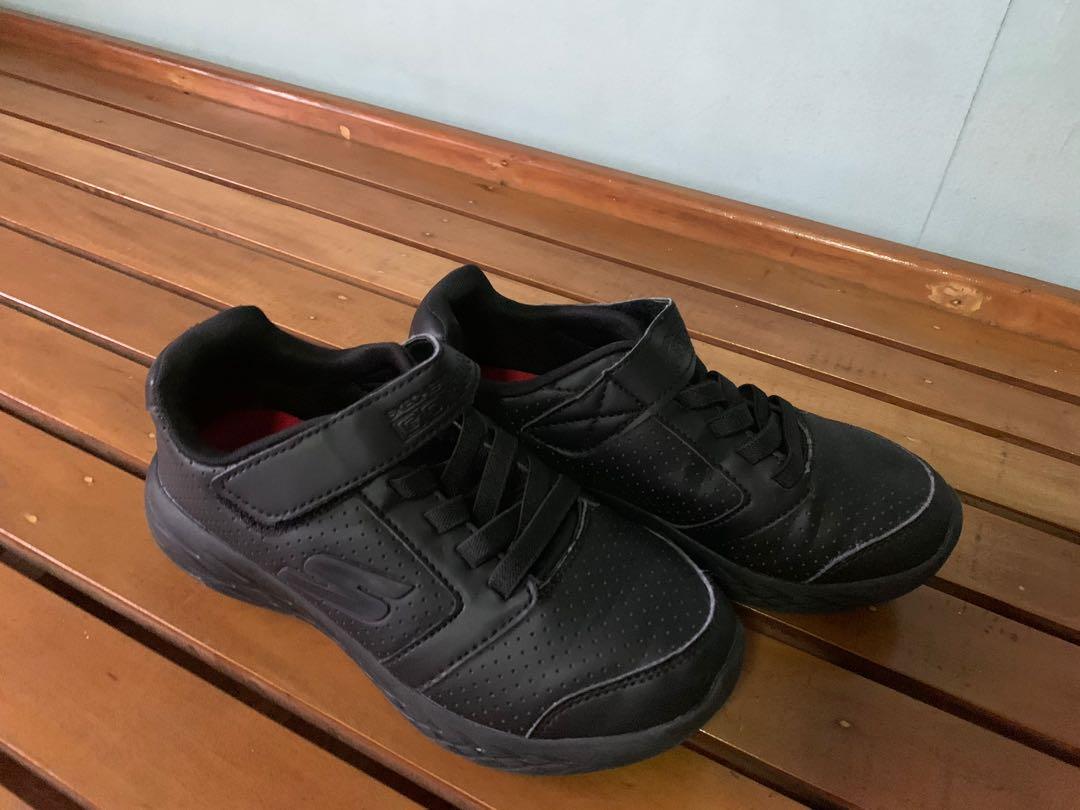 Skechers black 2025 shoes for kids