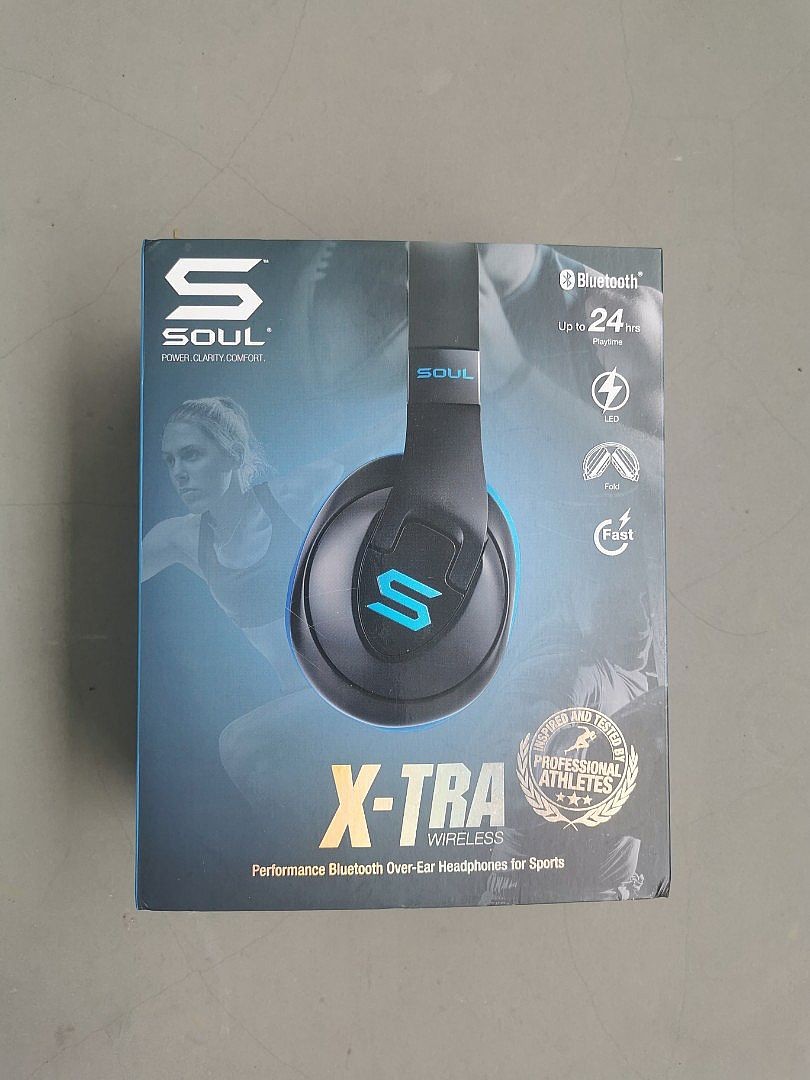 Soul X Tra Sports Gym Over Ear Headphones Audio Headphones Headsets on Carousell