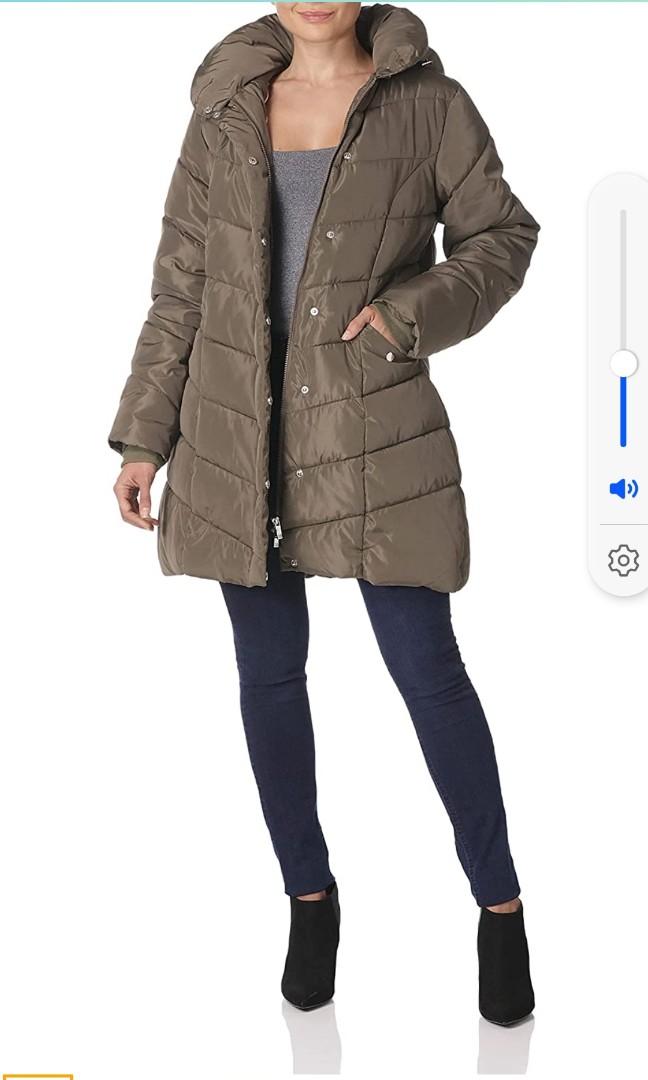 Steve madden on sale maxi puffer coat