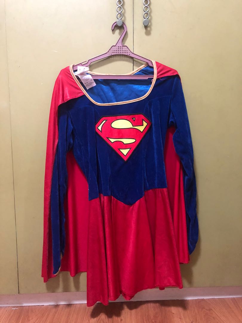 Super Girl Kids Costume with Cape, Babies & Kids, Babies & Kids Fashion