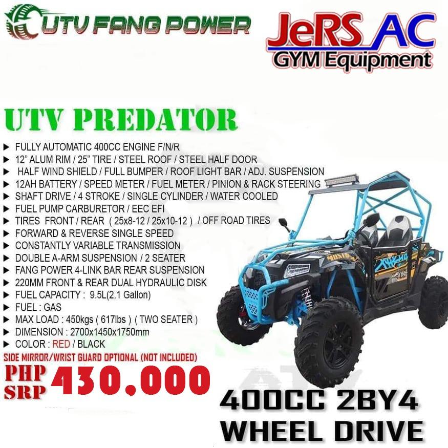 UTV PREDATOR 400CC 2BY4 WHEEL DRIVE, Sports Equipment, Other Sports ...