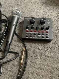 V8 Sound card & Dynamic mic