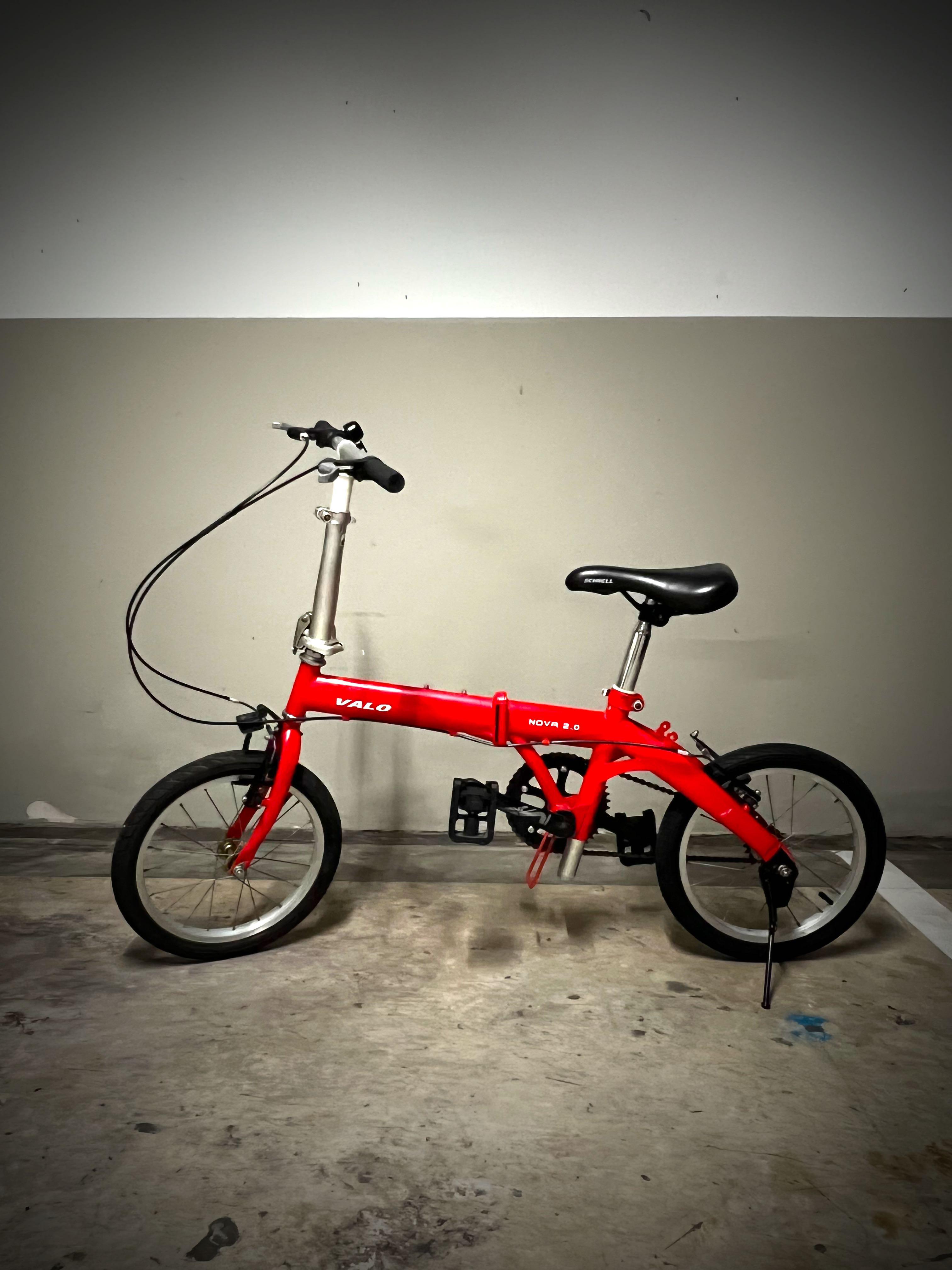 VALO Nova 2.0 16 inch Foldable Bike Red