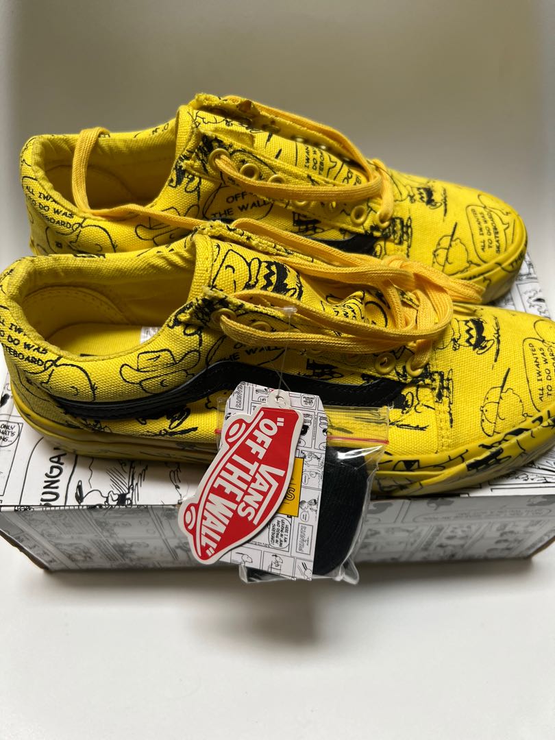 Skateboard Shoes Yellow Charlie Brown Vans Charlie Brown Vans