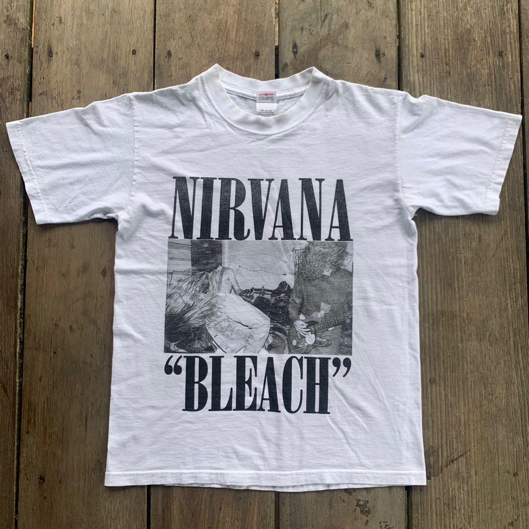 Vintage Nirvana Bleach Y2K Band Tshirt, Men's Fashion, Tops & Sets, Tshirts  & Polo Shirts on Carousell
