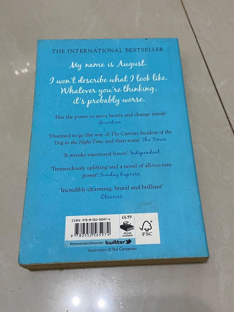 Wonder by R. J. Palacio (Category: Storybooks) located in Paranaque City. Submitted by bebinbuys (Listing ID 1174780618, Image 2). Description: .