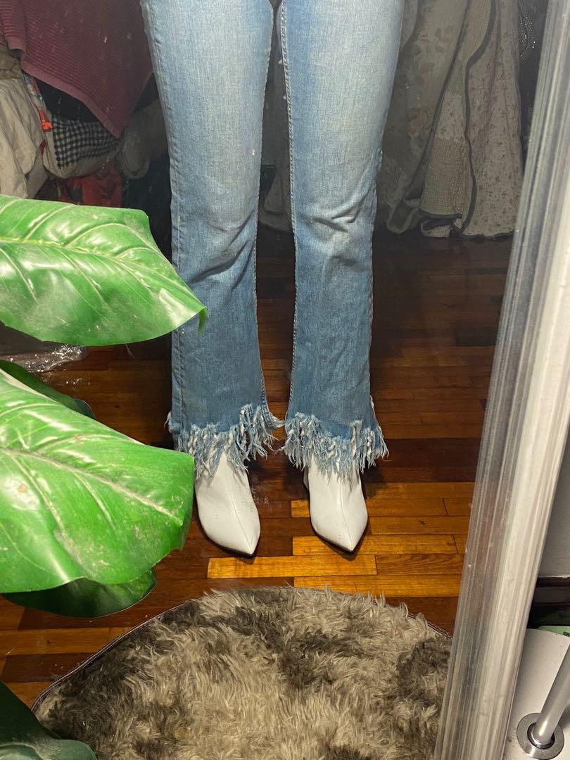 Fringe jeans shop zara