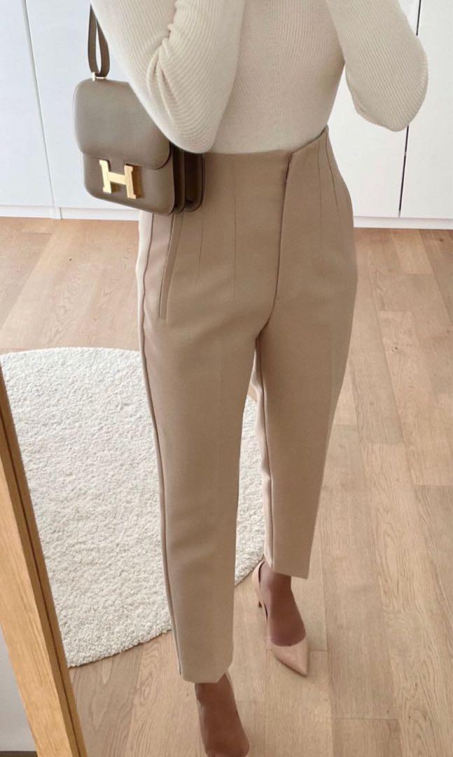 Zara High Waist Pant Outfit