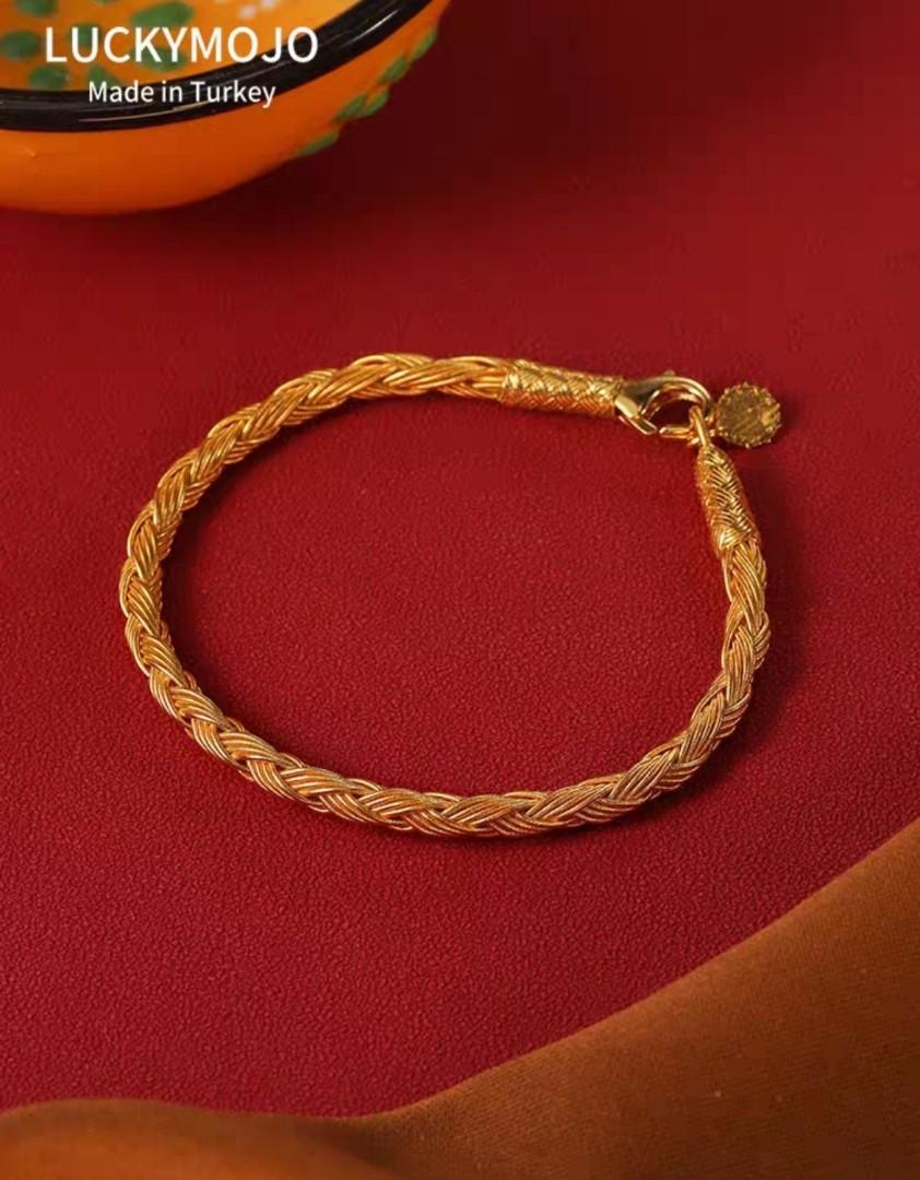 14K Yellow Gold Dangle Heart Bracelet (8.5 X 10.5) Made In Turkey  sf1822-8.5 - Walmart.com