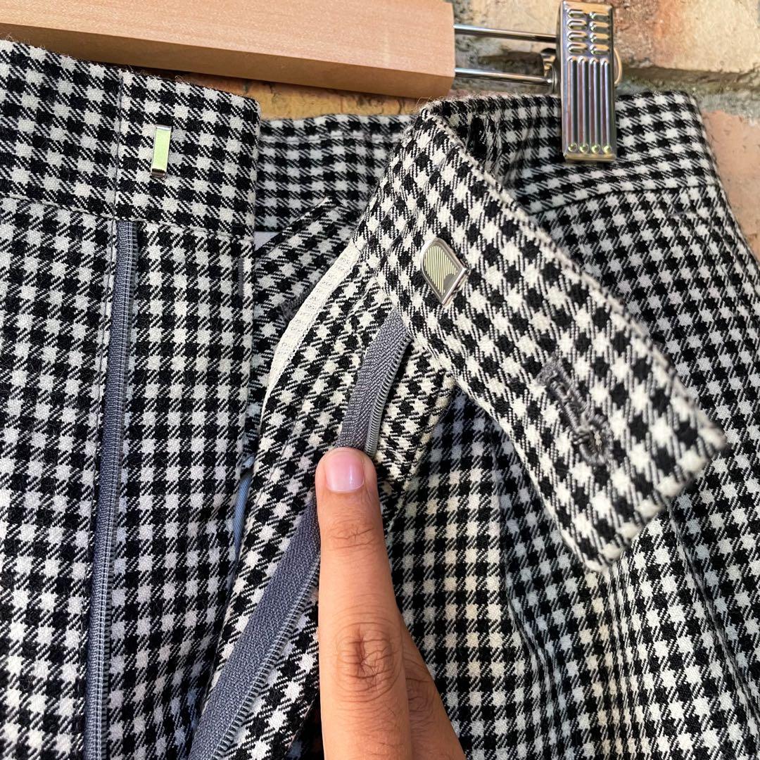 Balenciaga plaid cheap pants mens