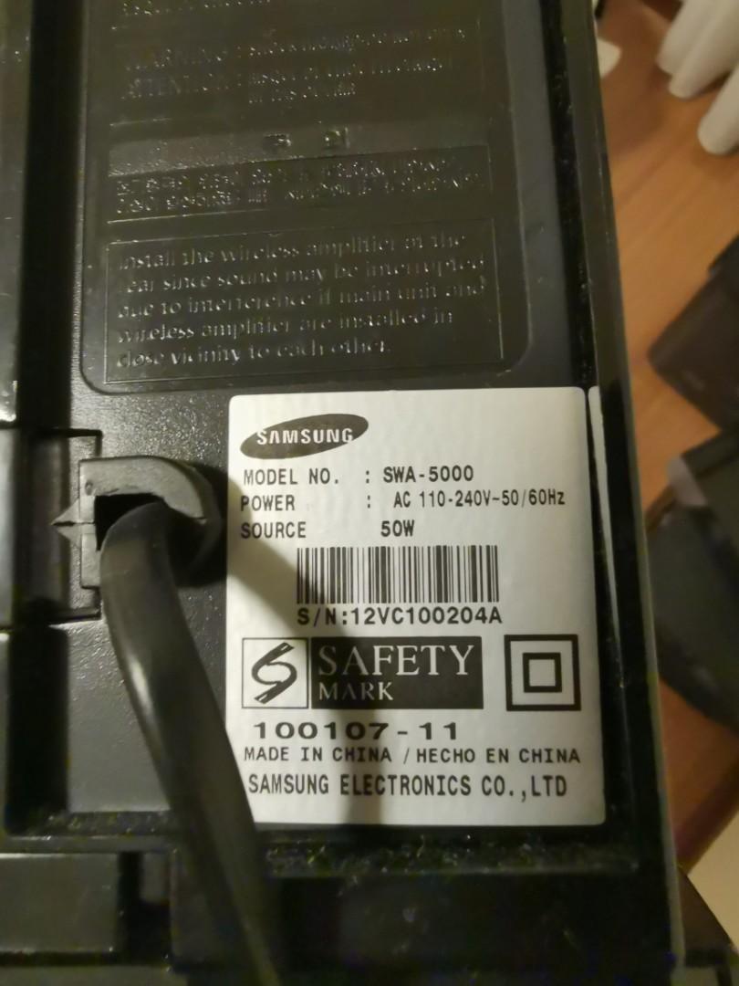 SAMSUNG 5.1 HOME THEATER SYSTEM / FLOOR SPEAKERS /STAND SPEAKERS